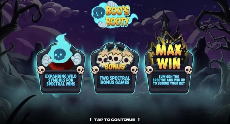 Boo's Booty – tabela e funksioneve bonus dhe Feature Buy